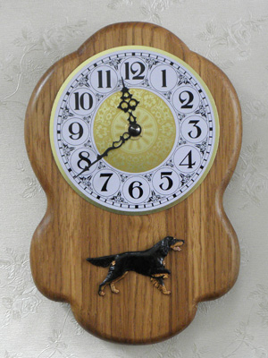 Gordon Setter - Wall Clock Rustical Figure