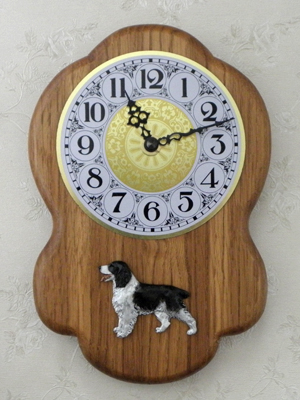 English Springer Spaniel - Wall Clock Rustical Figure