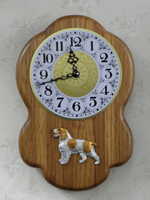 Welsh Springer Spaniel - Wall Clock Rustical Figure