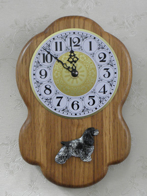 American Cocker Spaniel - Wall Clock Rustical Figure