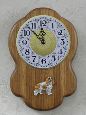 Cavalier King Charles Spaniel - Wall Clock Rustical Figure