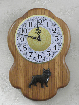 French Bulldog - Wall Clock Rustical Figure