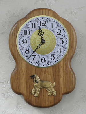 Afghan Hound - Wall Clock Rustical Figure