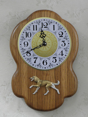 Saluki - Wall Clock Rustical Figure