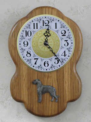 Scotish Deerhound - Wall Clock Rustical Figure