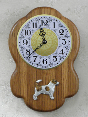 Jack Russell Terrier Broken - Wall Clock Rustical Figure