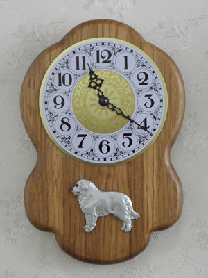 Kuvasz - Wall Clock Rustical Figure