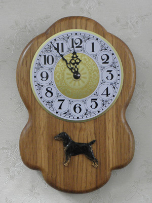 German Hunt Terrier - Wall Clock Rustical Figure