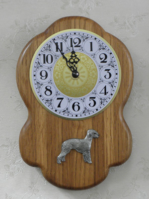 Bedlington Terrier - Wall Clock Rustical Figure