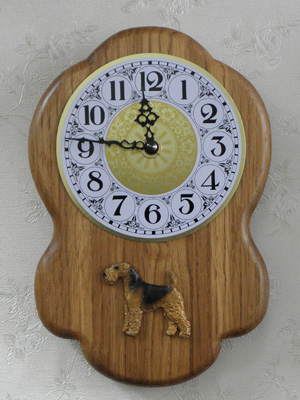 Welsh Terrier - Wall Clock Rustical Figure