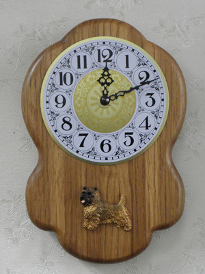 Cairn Terrier - Wall Clock Rustical Figure