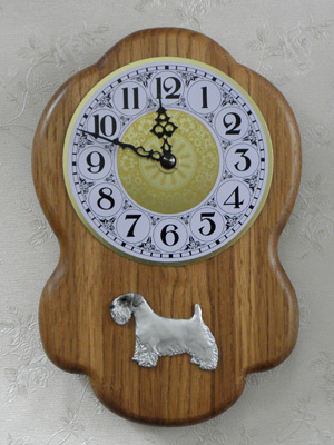 Sealyham Terrier - Wall Clock Rustical Figure
