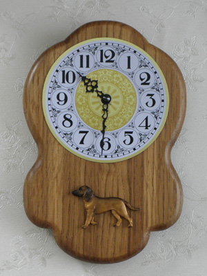 Bavarian Mountain Hound - Wall Clock Rustical Figure