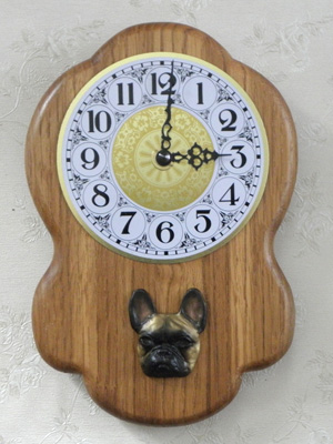 French Bulldog - Wall Clock Rustical Head