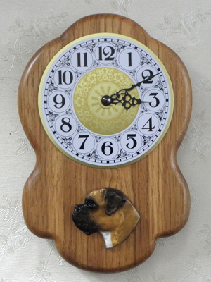Boxer - Wall Clock Rustical Head