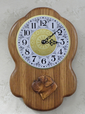 Dogue de Bordeaux - Wall Clock Rustical Head