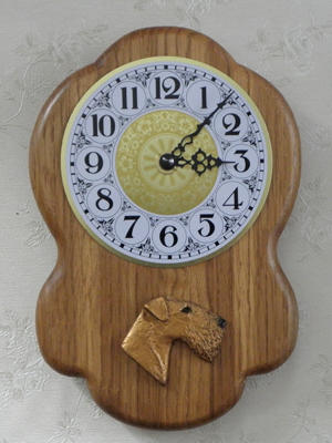 Irish Terrier - Wall Clock Rustical Head