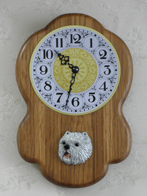 West Highland White Terrier - Wall Clock Rustical Head