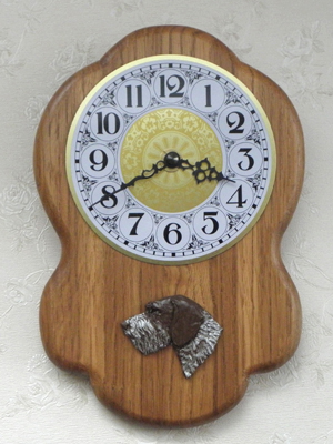 Cesky Fousek - Wall Clock Rustical Head