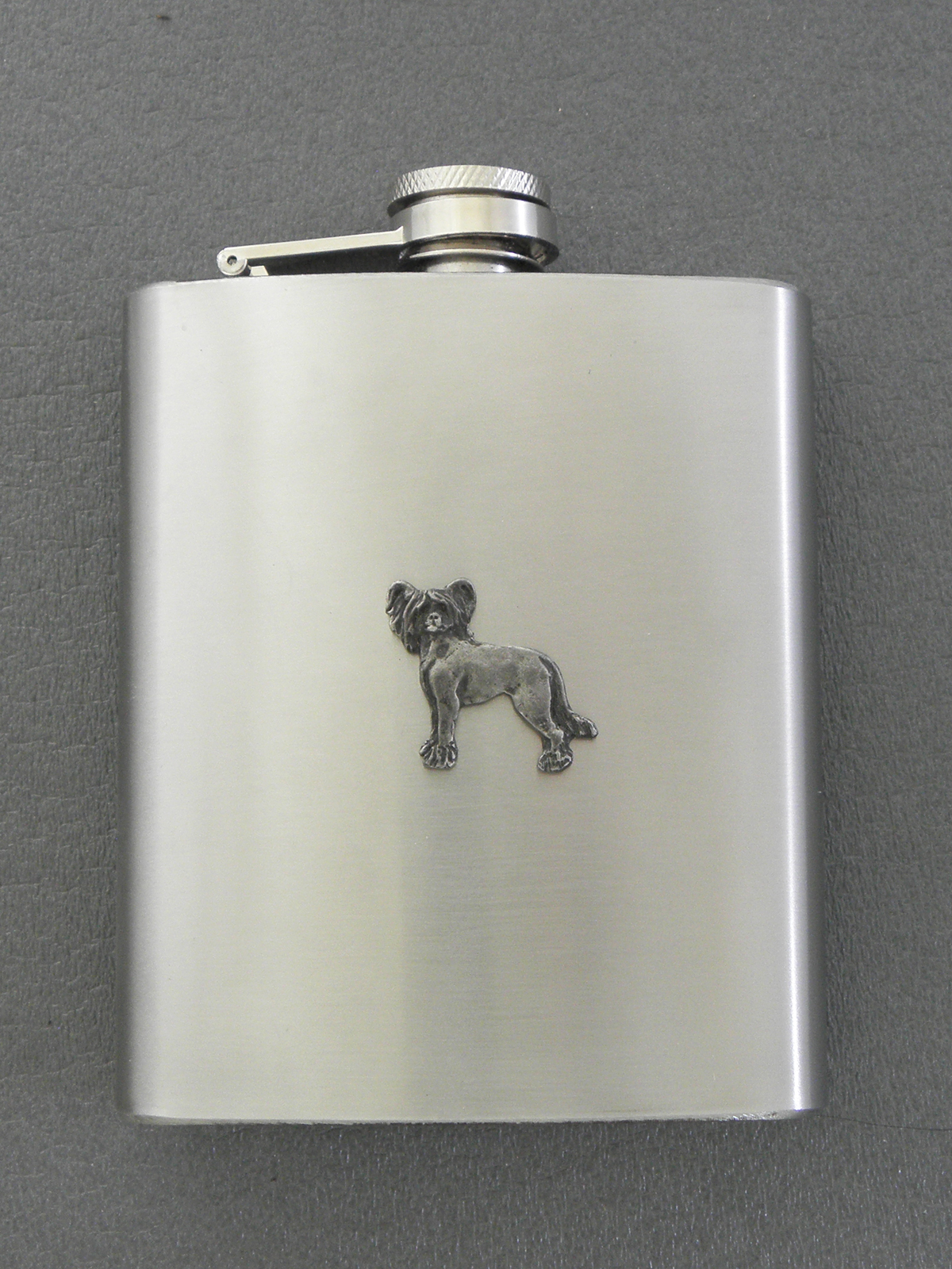 Chinese Crested Dog - Hip Flask Figure