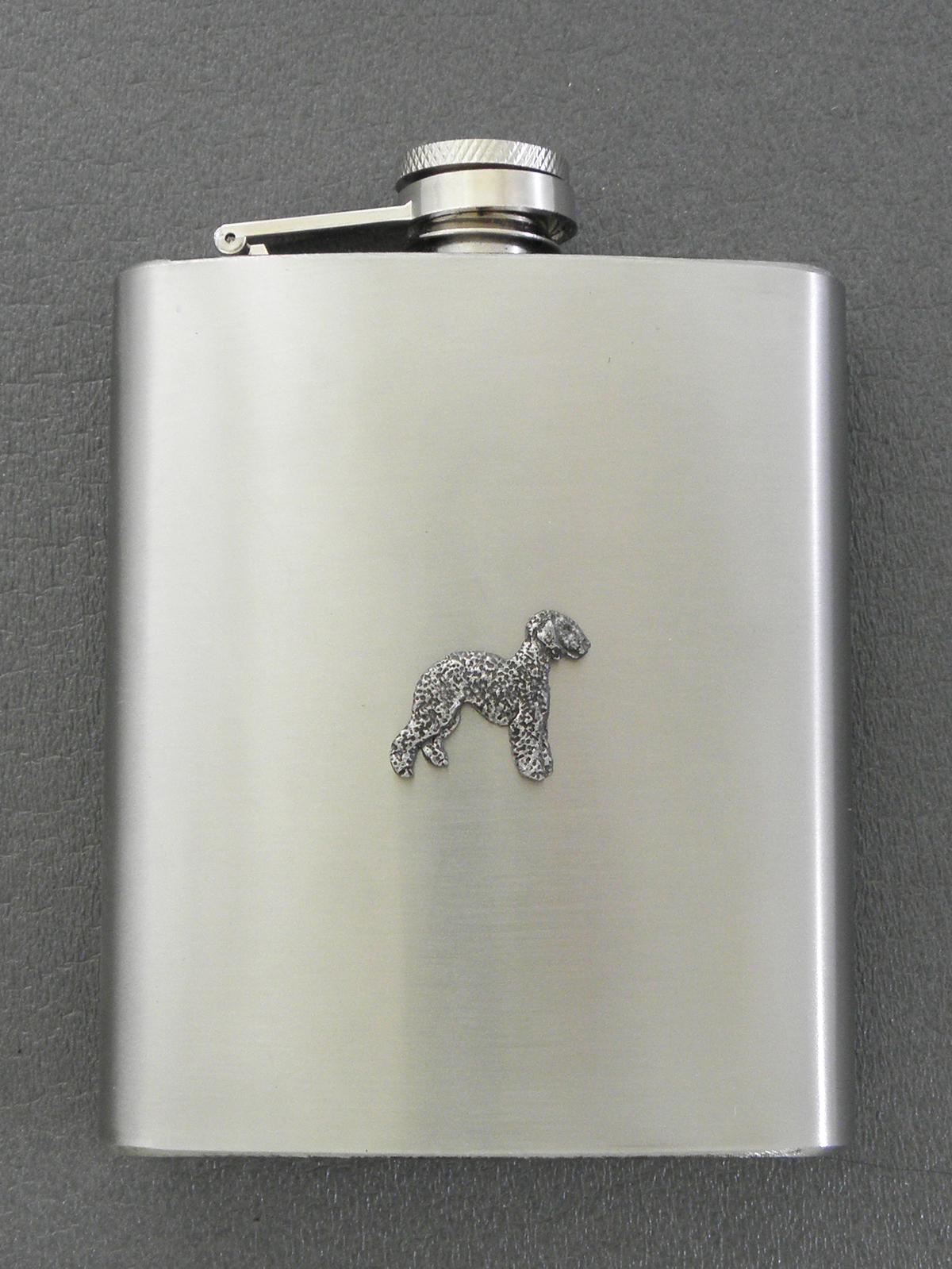 Bedlington Terrier - Hip Flask Figure