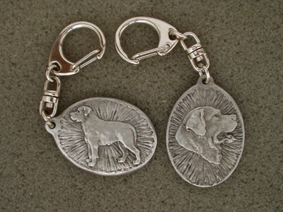 Rottweiler - Double Motif Key Ring