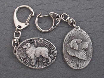 Great Pyrenees - Double Motif Key Ring