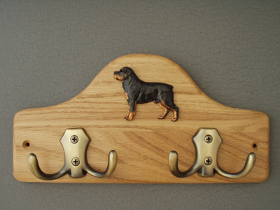 Rottweiler - Leash Hanger Figure