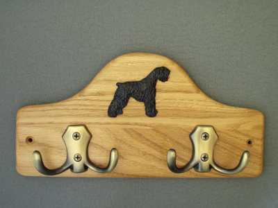 Black Russian Terrier - Leash Hanger Figure