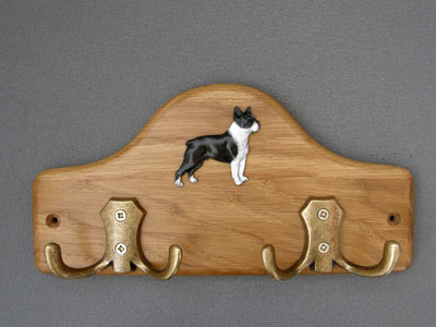 Boston Terrier - Leash Hanger Figure