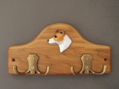 Jack Russell Terrier - Leash Hanger Head