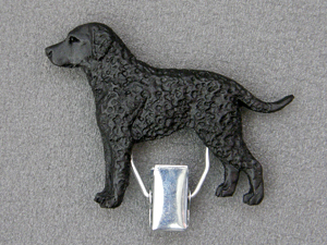 Curly Coated Retriever - Number Card Clip