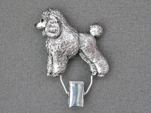Poodle Baby - Number Card Clip