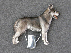 Czechoslovakian wolfdog - Number Card Clip