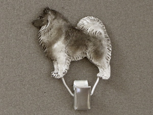 Keeshond - Number Card Clip