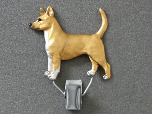 Portugese Podengo small shorthaired - Number Card Clip