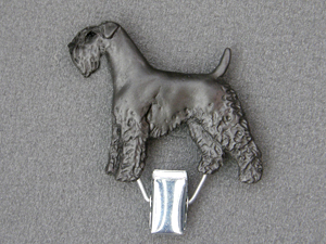 Kerry Blue Terrier - Number Card Clip