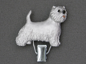 West Highland White Terrier - Number Card Clip