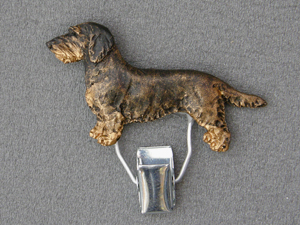 Dachshund Wire - Number Card Clip