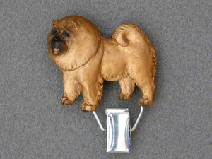 Chow-chow - Number Card Clip