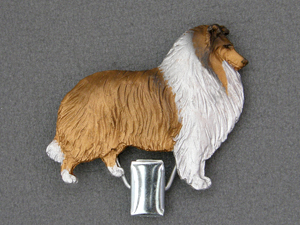 Collie Rough - Number Card Clip