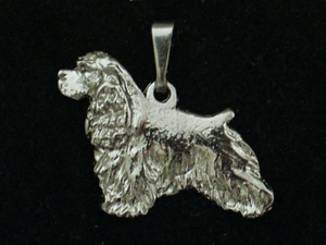 American Cocker Spaniel - Pendant Figure Silver