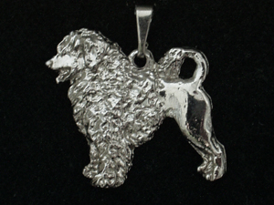 Portuguese Water Dog - Pendant Figure Silver