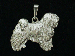 Tibetan Terrier - Pendant Figure Silver