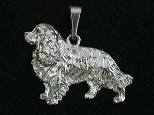 Cavalier King Charles Spaniel - Pendant Figure Silver