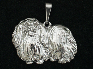 Pekingese - Pendant Figure Silver