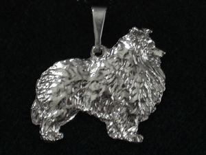 Sheltie - Pendant Figure Silver