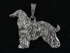 Afghan Hound - Pendant Figure Silver