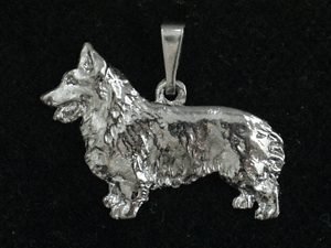 Welsh Corgi Pembroke - Pendant Figure Silver