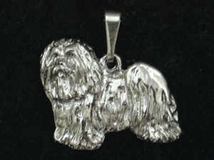 Bichon Havanais - Pendant Figure Silver